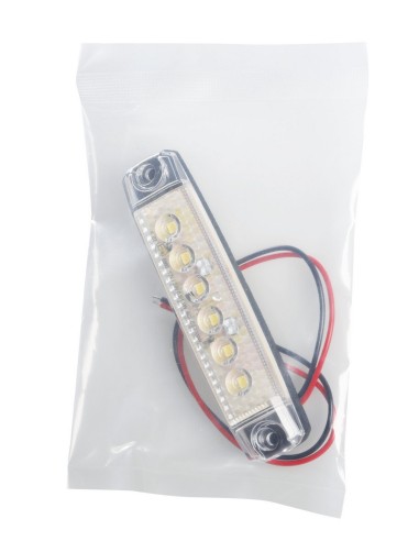 LUCE INGOMBRO BIANCA 6LED 12/24V F-17 S/BLISTER