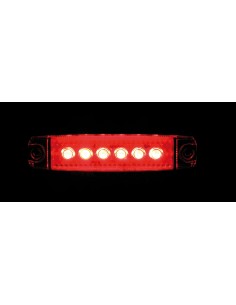 LUCE INGOMBRO ROSSA 6LED 12/24V R-18 S/BLISTER 2