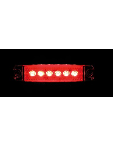 LUCE INGOMBRO ROSSA 6LED 12/24V R-18 S/BLISTER