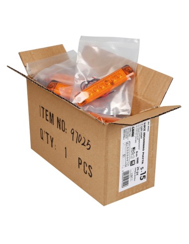 LUCE INGOMBRO AMBRA 6LED 12/24V S-15 S/BLISTER