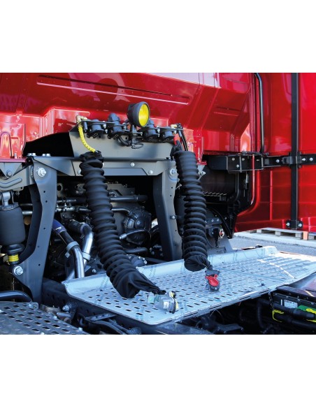 COPERTURA GIALLA TUBI ARIA CAMION