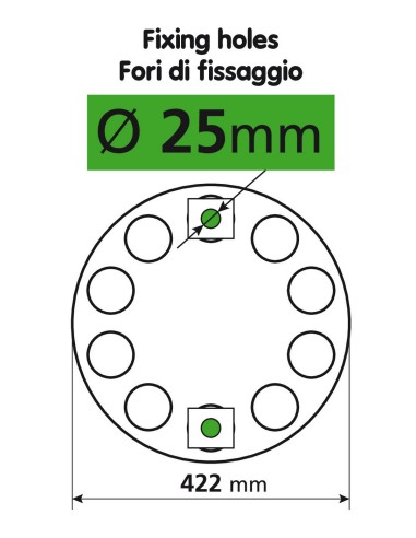 CALOTTA INOX COPRI RUOTA PER CERCHI IN FERRO CAMIO