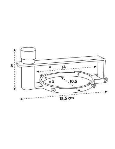 ANTIFURTO CARBURANTE PER TAPPI 80MM 97790 LAMPA