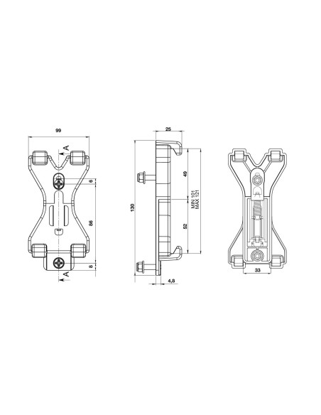 COPPIA CLIPS PORTATARGA A MOLLA 98084 LAMPA