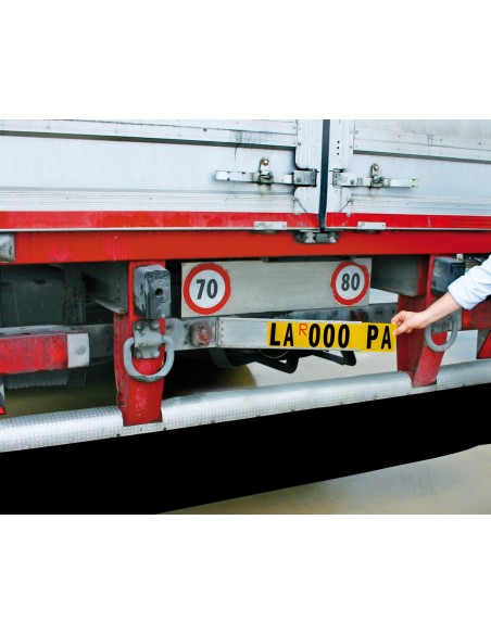 PORTA TARGA RIPETITRICE IN ACCIAIO INOX 98669 LAMPA