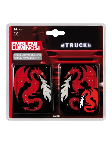 Spell-It Led coppia emblemi, 24V - Drago