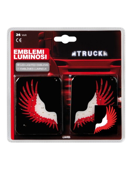 Spell-It Led coppia emblemi, 24V - Ala