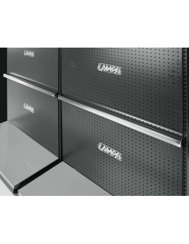 BARRA ORIZZONTALE CROMATA PER SCAFFALE (A-B-C-D-E) 99020 LAMPA