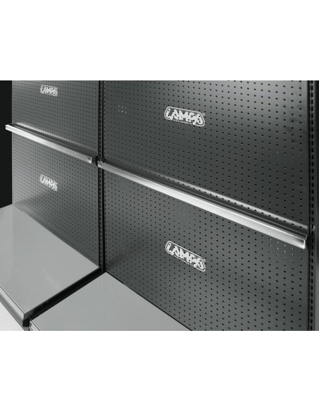 BARRA ORIZZONTALE CROMATA PER SCAFFALE (A-B-C-D-E) 99020 LAMPA