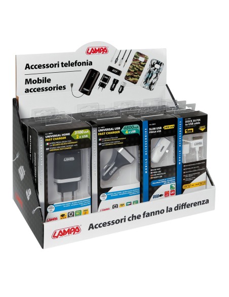 ESPOSITORE DA BANCO PER ARTICOLI TELEFONIA