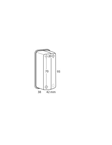 LUCE INGOMBRO BIANCA/ROSSO A 41514 LAMPA