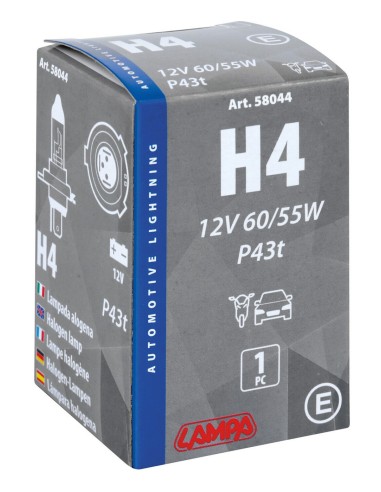 LAMPADINA H4 12V 60/55W SCATOLA 58044 LAMPA