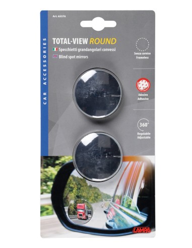 Total-View Round, specchietti grandangolari convessi