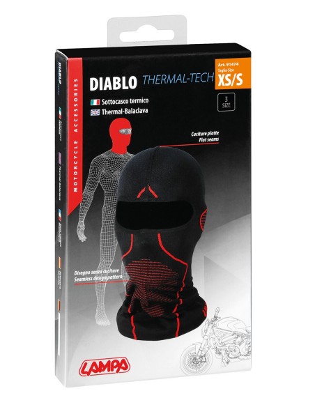 Diablo, sottocasco termico - XS/S - 53-56 cm