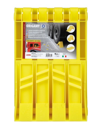 Origamy-53, calzatoia termoplastica pieghevole, omologata DIN76051-E53