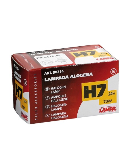 LAMPADINA H7 24V 70W PX26D SCATOLA 98214 LAMPA