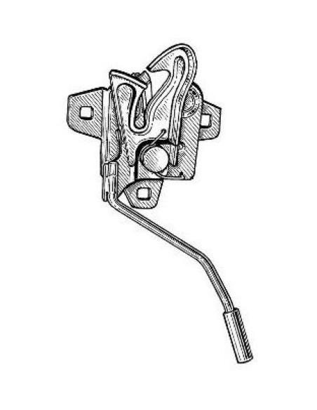 GANCIO CHIUSURA COFANO ANTERIORE LANCIA Y'03 in poi MUSA'04 in poi