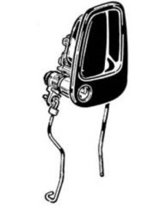 MANIGLIA ANTERIORE ESTERNO LANCIA Y'96 in poi SX SENZA CHIAVE