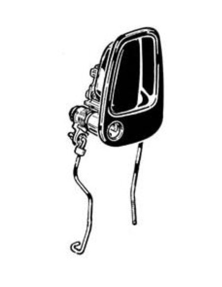 MANIGLIA ANTERIORE ESTERNO LANCIA Y'96 in poi SX SENZA CHIAVE