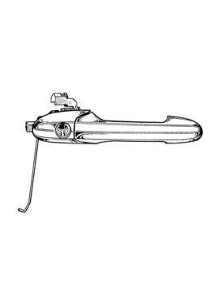 MANIGLIA ANTERIORE ESTERNO FIAT 500'07 in poi DX SENZA CHIAVE