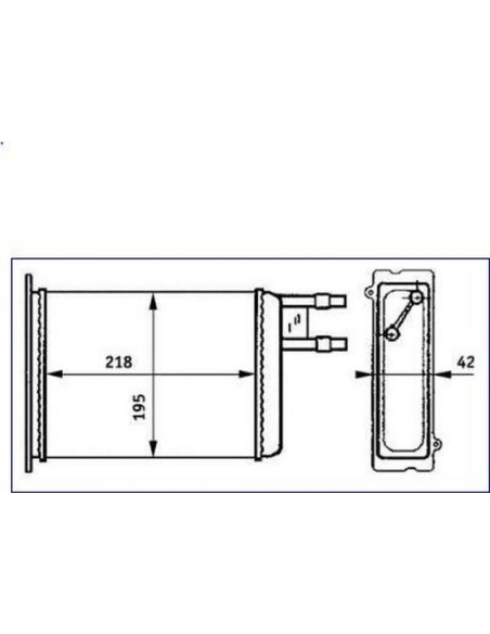 RAD.RISCALD.DUCATO'94 in poi 2.0CC. 350218060003 MAGNETI MARELLI