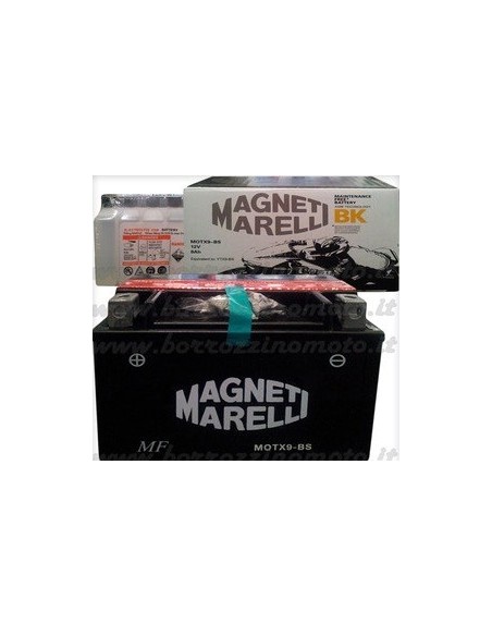 BATTERIA MOTO 9 AH.STANDARD MARELLI MOB9-B MAGNETI MARELLI