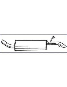 MARMITTA TERM.FIESTA'89 in poi 1.1 KAT 01.62500 MTS