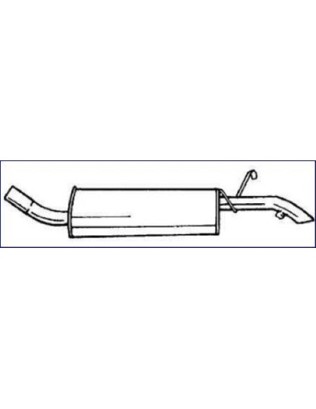 MARMITTA TERM.FIESTA'89 in poi 1.1 KAT 01.62500 MTS