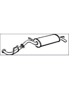 MARMITTA TERM.CLIO'90 in poi 1.1/1.2/1.4CC. 01.65490 MTS