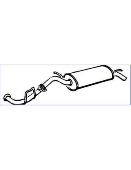 MARMITTA TERM.CLIO'90 in poi 1.1/1.2/1.4CC. 01.65490 MTS