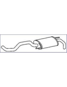 MARMITTA TERM.POLO'94 in poi 1.0/1.3/1.4CC. 01.93350 MTS