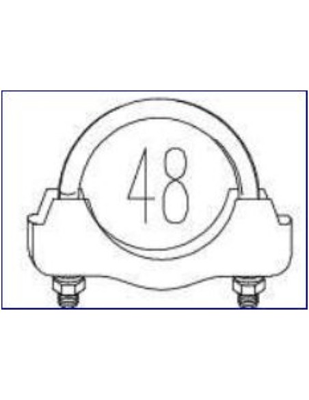 CRAVATTA MARMITTA DIAM.48 02.8140 MTS