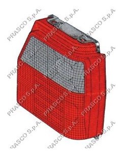 FANALE POSTERIORE SX-CON PORTALAMPADA FIAT - UNO - MOD. 11/89 - 06/95 FT1294054 PRASCO