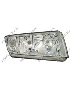PROIETTORE DX MOD. H7+H3 PARABOLA CROMATO SKODA - FABIA - MOD. 01/00 - 03/04 SK3204803 PRASCO