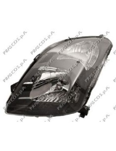 PROIETTORE SX H4 MANUALE SENZA MOTORE-NERO SUZUKI - SWIFT - MOD. 01/07 - 12/10 SZ0344814 PRASCO