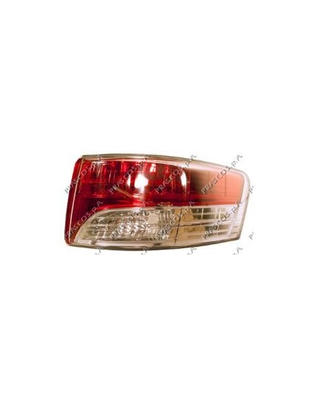 FANALE POSTERIORE DX ESTERNO ROSSO/BIANCO-SENZA PORTALAMPADA MOD. 4 PORTE TOYOTA - AVENSIS T27 - MOD. 04/09 - TY2464153 PRASCO