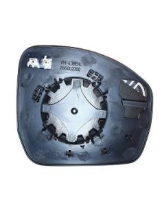 VETRINO SPECCHIO C/PIASTRA RANGE ROVER EVOQUE 2015 - DISCOVERY SPORT 2015 TERMICA DX DEPO 001046