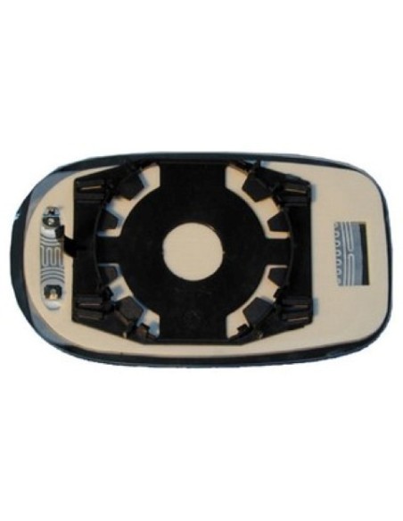 VETRINO SPECCHIO C/PIASTRA ALFA ROMEO 166 TERMICA VETRO AZZURRO DX DEPO 0013