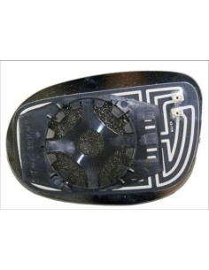 VETRINO SPECCHIO C/PIASTRA LANCIA DELTA 2008 - FIAT CROMA 2007 TERMICA BLU DX DEPO 00504