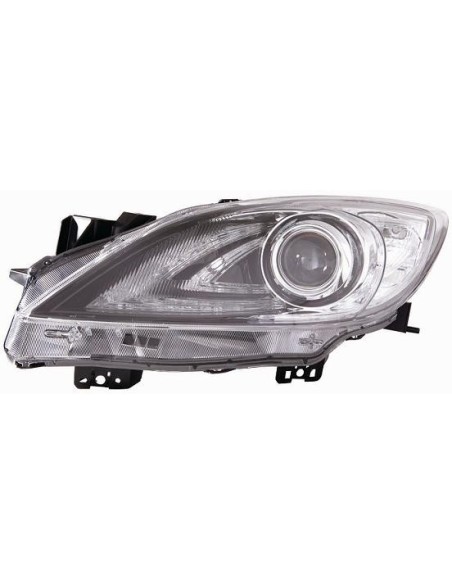 FARO FANALE PROIETTORE ANTERIORE MAZDA 3 2009 XENON PARAB. NERA DX DEPO 10134