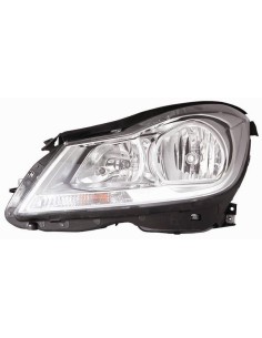 FARO FANALE PROIETTORE ANTERIORE MERCEDES CLASSE C W204 BERLINA - COUPE' 2011 C/MOT. ELETT. PARAB. CROM. DX DEPO 10140