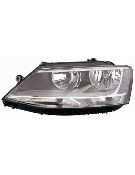 FARO FANALE PROIETTORE ANTERIORE VOLKSWAGEN JETTA 2011 PARAB. NERA C/MOTORE DX DEPO 10183