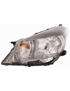 FARO FANALE PROIETTORE ANTERIORE TOYOTA YARIS 2011 PARAB. CROMATA BORDO SUPEIORE NERO DX DEPO 10219