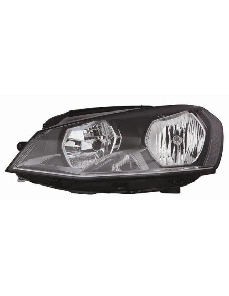 FARO FANALE PROIETTORE ANTERIORE VOLKSWAGEN GOLF VII 2012 PARAB. NERA C/MOTORE DX DEPO 10269