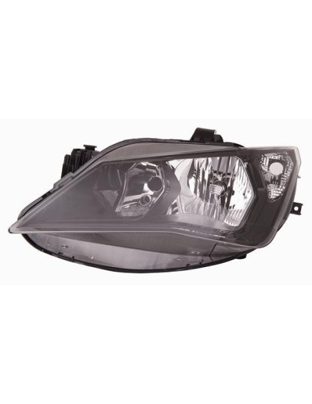 FARO FANALE PROIETTORE ANTERIORE SEAT IBIZA 2012 2 PARABOLE NERA MOD. SPORT DX DEPO 10281