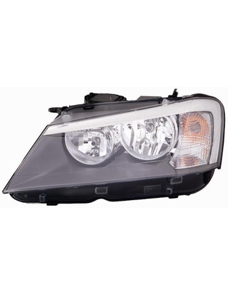 FARO FANALE PROIETTORE ANTERIORE BMW X3 F25 2010 C/MOTORE PARAB. NERA DX DEPO 10315