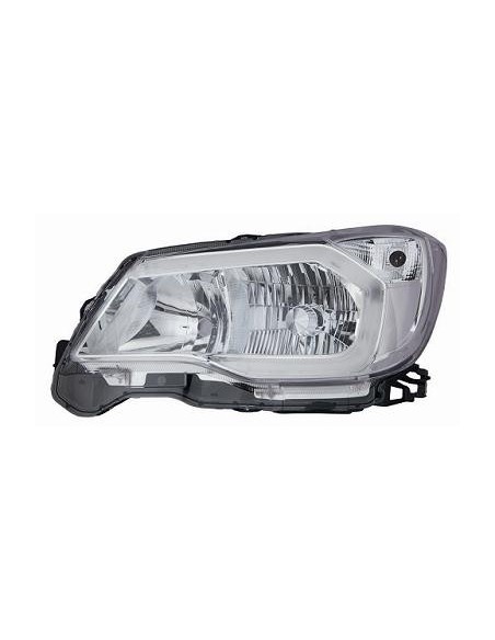 FARO FANALE PROIETTORE ANTERIORE SUBARU FORESTER 2013 XENON A LED PARAB. CROMATA C/MOTORE DX DEPO 10447