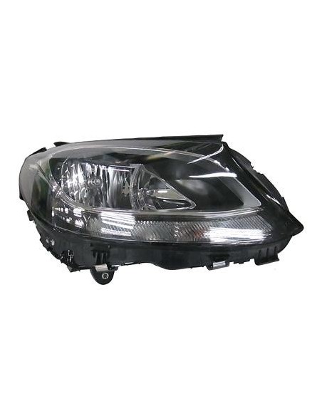 FARO FANALE PROIETTORE ANTERIORE MERCEDES CLASSE C W205 2014 PARAB. NERA A LED C/MOTORE EL. DX DEPO 10496