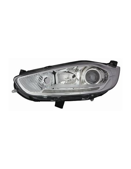 FARO FANALE PROIETTORE ANTERIORE FORD FIESTA 2013 C/MOTORE PARAB. CROMATA C/LUCE DIURNA A LED DX DEPO 10506