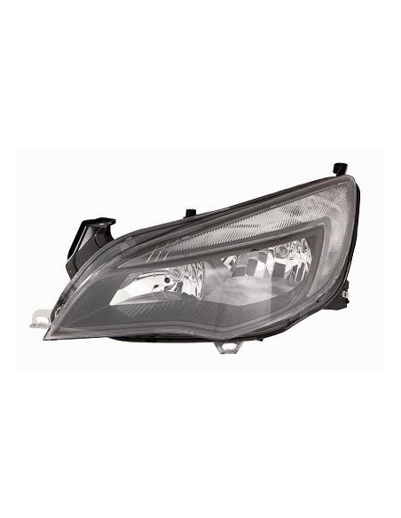 FARO FANALE PROIETTORE ANTERIORE OPEL ASTRA J 2013 PARAB. NERA C/MOTORE E LUCE DIURNA A LED DX DEPO 10512